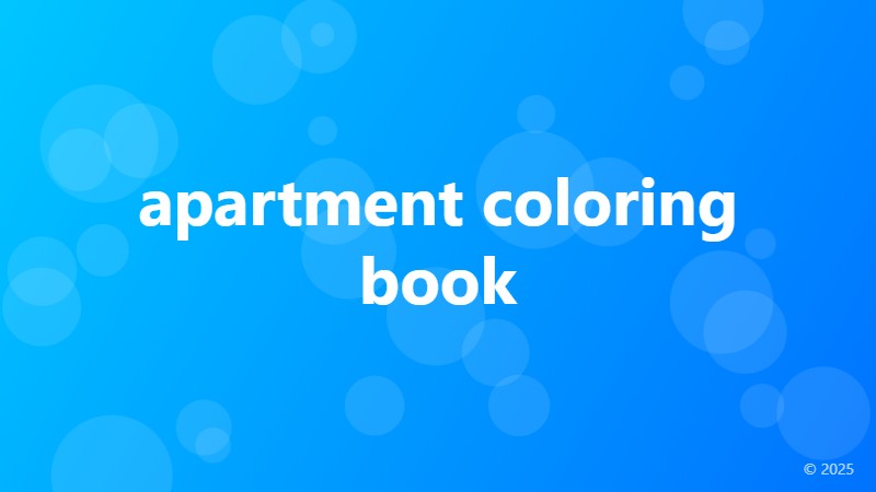apartment coloring book