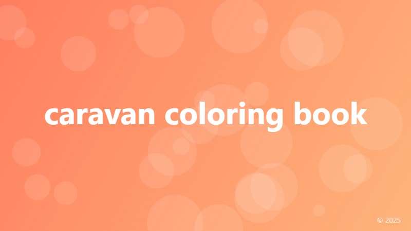 caravan coloring book