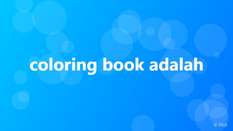 coloring book adalah