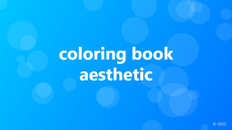 coloring book aesthetic