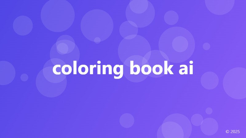coloring book ai