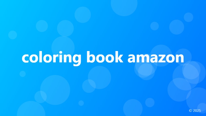 coloring book amazon