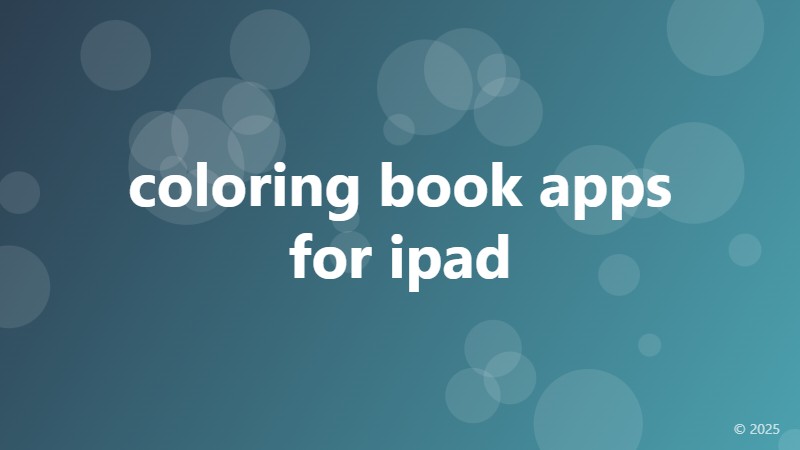 coloring book apps for ipad