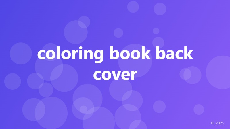 coloring book back cover