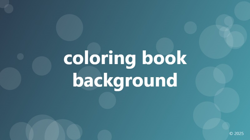 coloring book background