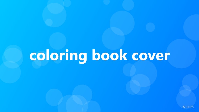 coloring book cover