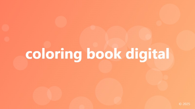 coloring book digital