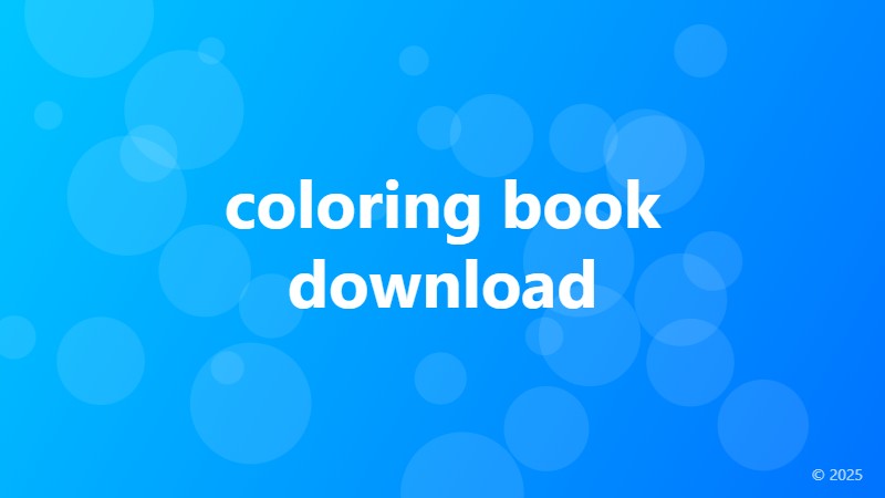 coloring book download