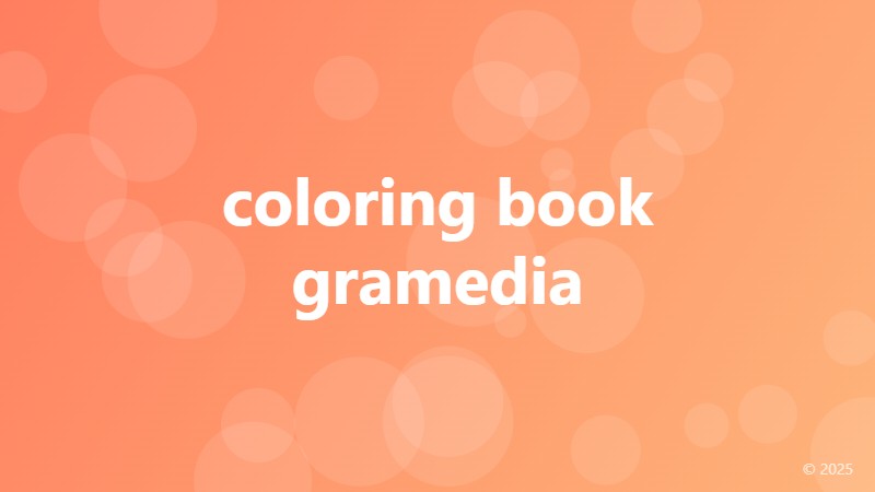 coloring book gramedia
