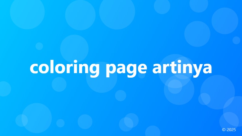 coloring page artinya