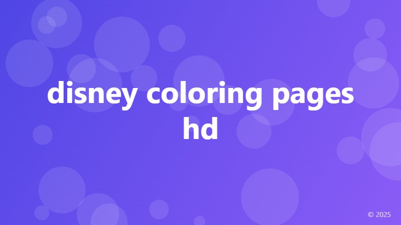 disney coloring pages hd