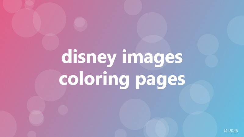 disney images coloring pages