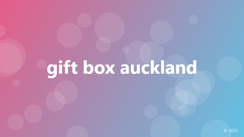 gift box auckland