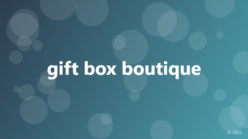 gift box boutique