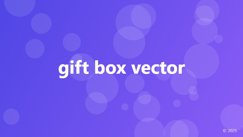 gift box vector